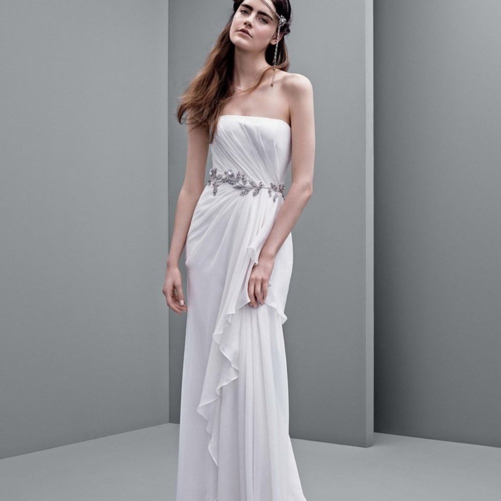 White by Vera Wang Strapless Wedding Dress
